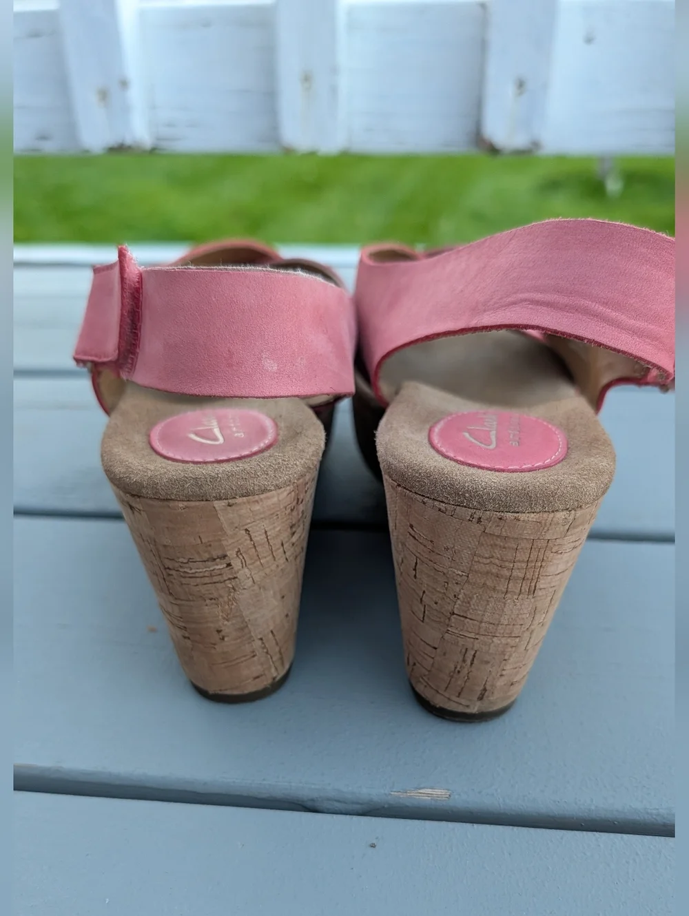 Clarks Women’s Pink Slingback SandaL Sz 8.5